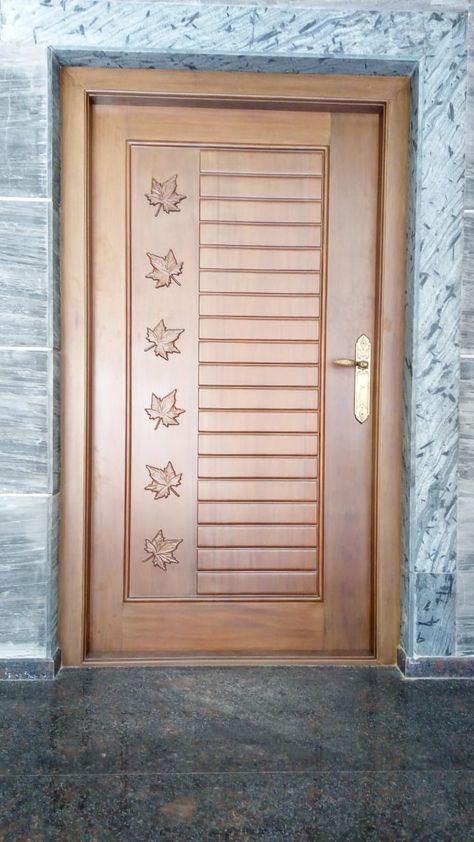 Min Door Design Indian, Main Door Design Photos 2023, Pooja Room Wood Door Design, Indian Teakwood Main Door Designs, Simple Main Door Design Entrance, Maindoors Design, Maindoors Design Modern, Latest Indian Main Door Designs, Teak Wood Main Door Design Entrance Indian