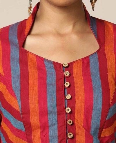 Trendy 50 Kurti Neck Designs For Front (2021) Collar Kurti Design, Chudi Neck Designs, Chudidhar Neck Designs, Salwar Neck Designs, Churidar Neck Designs, Churidar Designs, Designer Kurti Patterns, Simple Kurti Designs, Neck Designs For Suits