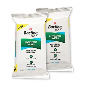 Bactine Max First Aid Antiseptic Wipes, 40 Count Antiseptic Wipes, Car Emergency Kit, Benzalkonium Chloride, Wound Care, Emergency Kit, Wet Wipe, Clean Hands, What To Pack, First Aid