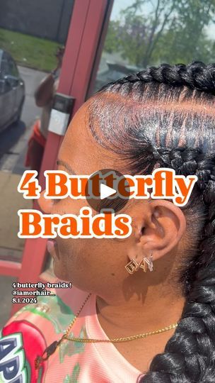 267 reactions · 34 shares | The way these butterfly braids hit 🙌🏾! 🔥  |#TheAshCExperience |  . . . #dmvhair #dmvbraids #braider #naturalhair | Changn The🌎 1 Style At A Time | Sexyy Red · U My Everything (feat. Drake) Butterfly Braids For Black Women, Butterfly Braids, Spring Twist Hair, Feed In Braids, Butterfly Braid, Spring Twists, Twist Hair, Pixie Styles, Girls Braids