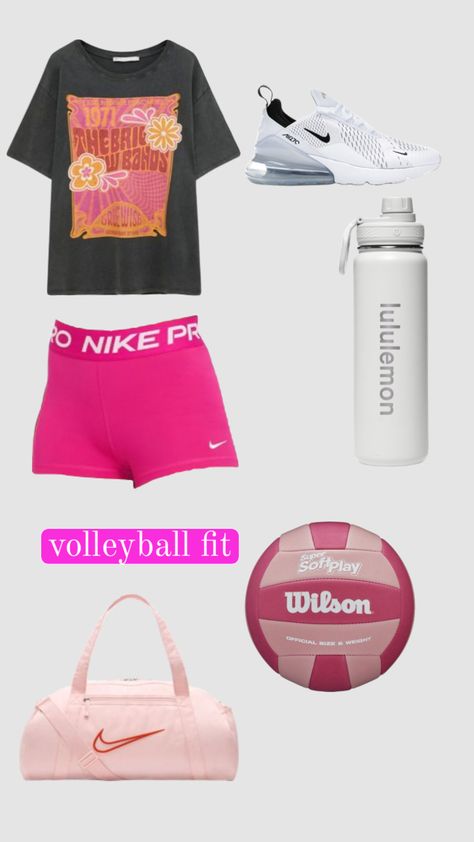 volleyball fit #preppyinspo #preppy Vollyball Outfits, Preppy Shuffles, Volleyball Inspiration, Slay Outfits, Cute Nike Outfits, Preppy Summer Outfits, Summer Outfits For Teens, Practice Outfits, Volleyball Outfits