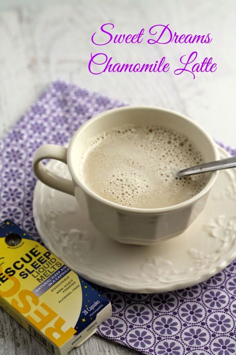 Add this creamy, quick, and comforting Sweet Dreams Chamomile Latte to your nightly bedtime routine. Chamomile Latte, Latte Recipe, Chamomile Tea, Tea Latte, Tea Cozy, Bedtime Routine, Hot Tea, Non Alcoholic Drinks, Tea Recipes