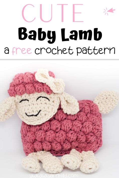 Crochet Baby Headband Free Pattern, Applique Animals, Bubble Stitch, Baby Headbands Crochet, Crochet Sheep, Crochet Amigurumi Free, Haken Baby, Bobble Stitch, Easter Crochet