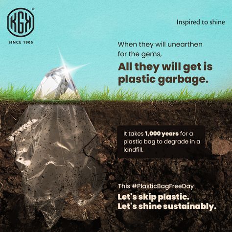 While we unearthed the miracles of #nature, let's take a moment to ensure it is preserved for the coming generations. At #KGK, we strive towards a #SustainableTomorrow with practices that matter today.♻️ This #InternationalPlasticBagFreeDay let's skip the plastic. Let's shine sustainably.💯 #SayNoToPlasticBag #PlasticFree #KGKGroup #InspiredToShine #PlsticBagFreeDay International Plastic Bag Free Day, Plastic Bag Free Day, Free Day, Free Bag, Plastic Free, Plastic Bag, Take A, Matter, Take That