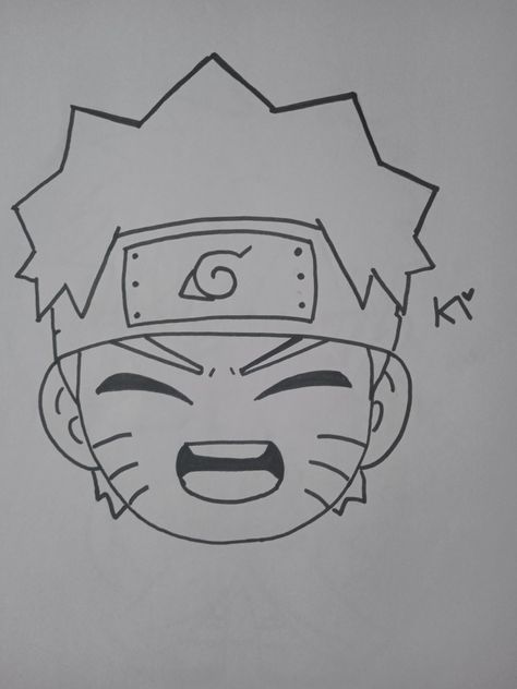 Naruto Drawings Easy, Anime Drawings For Beginners, رسم كاريكاتير, Simple Anime, Naruto Sketch Drawing, Easy Love Drawings, Naruto Sketch, Naruto Drawings, Cute Sketches