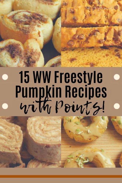 Weight Watcher Fall Recipes, Weight Watchers Pumpkin Bread, Ww Thanksgiving Recipes, Fall Weight Watchers Recipes, Weight Watchers Pumpkin Recipes, Ww Pumpkin Bread, Ww Pumpkin Recipes, Weight Watchers Pumpkin Muffins, Healthy Pumpkin Recipes