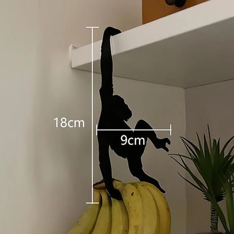 Banana Holder, Wall Mounted Key Holder, Monkey And Banana, Door Metal, Unique Key, Workshop Ideas, Soft Headbands, Wall Key Holder, Cat Tail