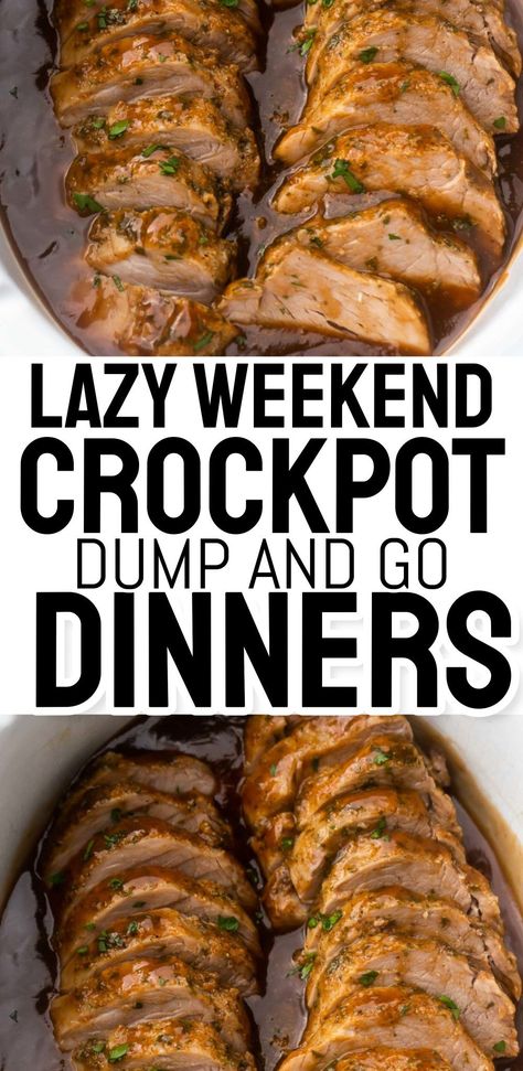 27 Lazy Weekend Crockpot Dump And Go Dinners To Make Ahead and Cook All Day For Simple Low Cost Family Dinners and Extremely Cheap Meals With Few Frugal Ingredients. Chicken, Pork Chops, Chuck Roast, Ground Beef, Pasta Noodles and More Slow Cooker Dump Meals For Families - or for two. Quick Easy Slow Cooker Meals, Crockpot Ground Recipes Beef, Triple Crockpot Ideas, Top Rated Crockpot Recipes, Make Ahead Ground Beef Recipes, Cheap Easy Crockpot Meals, Cheap Slow Cooker Meals, Dump And Go Dinners, Crockpot Supper Ideas