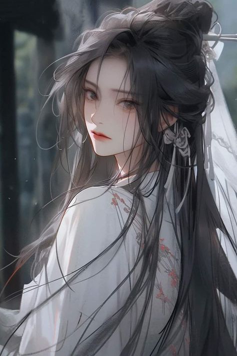 Chinese Artstyle, Chinese Anime Woman, Chinese Digital Art, Unicorn Wallpaper Cute, Anime Long Hair, Female Assassin, Fairytale Aesthetic, 1080p Anime Wallpaper, Face Sketch