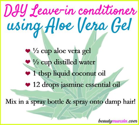 Make your own DIY aloe vera leave-in conditioner to improve your hair’s texture and moisture-retention! Leave-in conditioners are important hair care products, especially for people with dry hair. They have the ability to keep your hair conditioned and hydrated for long. This improves hair texture, softens brittle hair and promotes healthy locks overall. You don’t … Natural Beauty Hacks, Diy Conditioner, Conditioner Recipe, Jasmine Essential Oil, Aloe Vera For Hair, Haircuts Straight Hair, Best Beauty Tips, Natural Beauty Tips, Hair Growth Oil