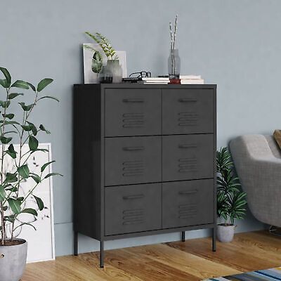 (eBay) Drawer Cabinet Anthracite 80x35x101.5 Steel U1C0 Keep Your House Clean, Storage Cabinet With Drawers, Freestanding Storage, Metal Storage Cabinets, Steel Cabinet, Drawer Cabinet, Steel House, Workshop Storage, Essential Items