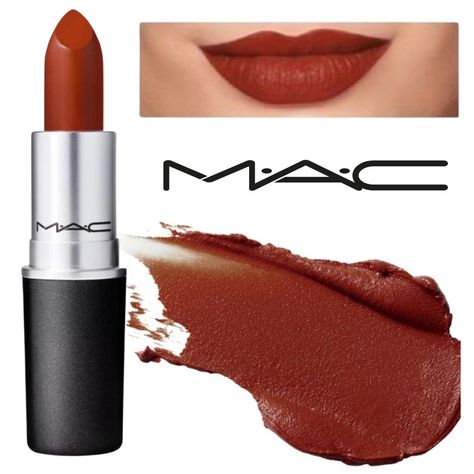 Brand New A Creamy Rich Lipstick Formula With High Colour Payoff In A No-Shine Matte Finish. Color: Marrakesh 100% Authentic Mac Marrakesh Lipstick, Mac Liquid Lipstick, Mac Lipgloss, Red Lipstick Matte, Fall Lipstick, Matte Lipstick Colors, Mac Lips, Makeup Mac, Mac Matte Lipstick