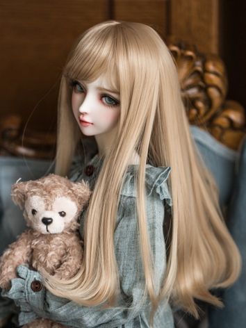 1/3 Wig Light Brown Hair for SD Size Ball-jointed Doll Bjd Accessories, Bjd Dolls Girls, Dolls Bjd, Doll Wig, Ball Jointed Doll, Kawaii Doll, Realistic Dolls, Doll Wigs, Beautiful Barbie Dolls