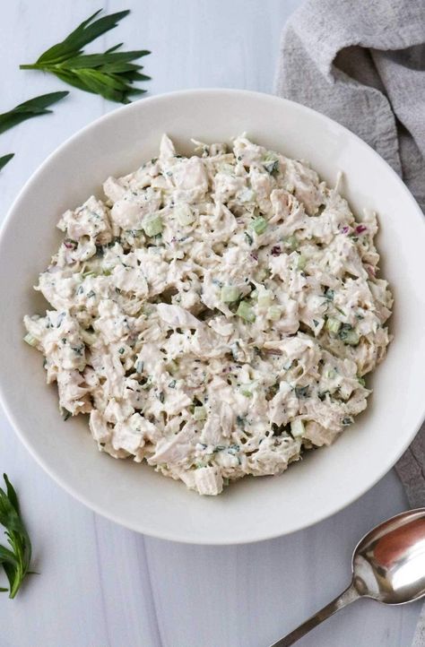 Copycat Publix Tarragon Chicken Salad, Chicken Tarragon Salad, Chicken Tarragon Recipe, Mediterranean Lunches, Chicken Salad Chick Recipe, Tarragon Recipes, Tarragon Chicken Salad, Tarragon Chicken, Sandwiches Recipes