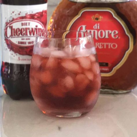 A Cheerwine Shot Recipe on the Skinny | Foodie Post Cheerwine Punch, Highball Recipe, Shot Recipes, Almond Flavor, Cherry Flavor, Sweet Cherries, Calorie Counting, Cocktail Recipe, Non Alcoholic