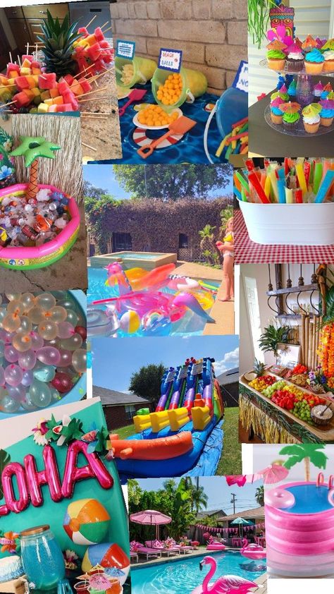 RAAAGH Swimming Pool Party Ideas, Pool Party Ideas, Swimming Pool Party, Party Swimming Pool, Luau Theme Party, Luau Theme, Bid Day, Pool Party, Swimming Pool