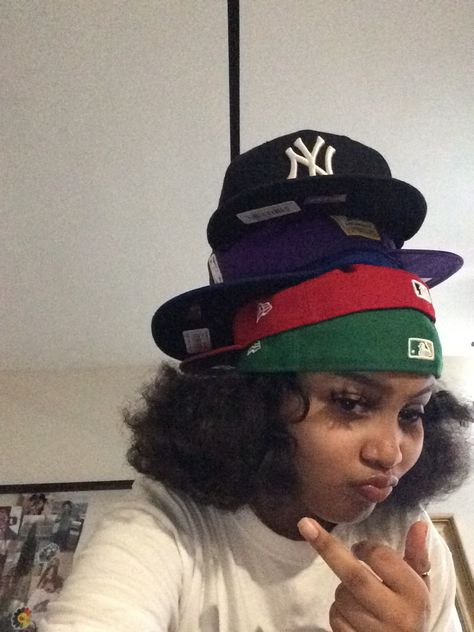 Girls Wearing Fitted Hats, Girls In Fitted Hats, Fitted Hats, New York, Hats