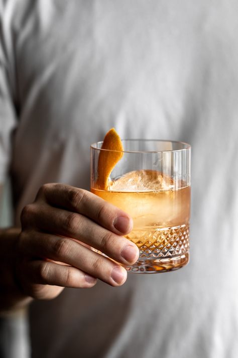 Old Fashioned - Cooking with Cocktail Rings Pumpkin Old Fashioned Cocktail, Fall Old Fashioned Cocktail, New Old Fashioned Cocktail, Unique Old Fashioned Cocktail, Orange Old Fashioned Cocktail, Old Fashioned Key, Turbinado Sugar, Cocktail Photography, American Whiskey