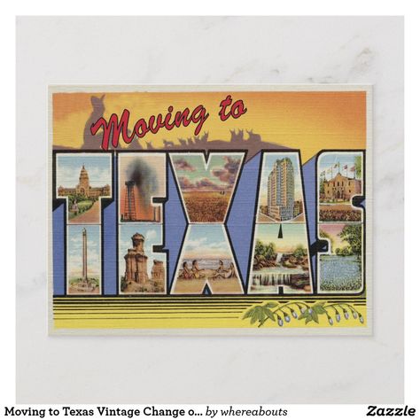 New House Announcement, Moving To Texas, Moving Announcements, Texas History, Vision Boards, Change Of Address, Large Letters, Dog Bowtie, Sign Poster