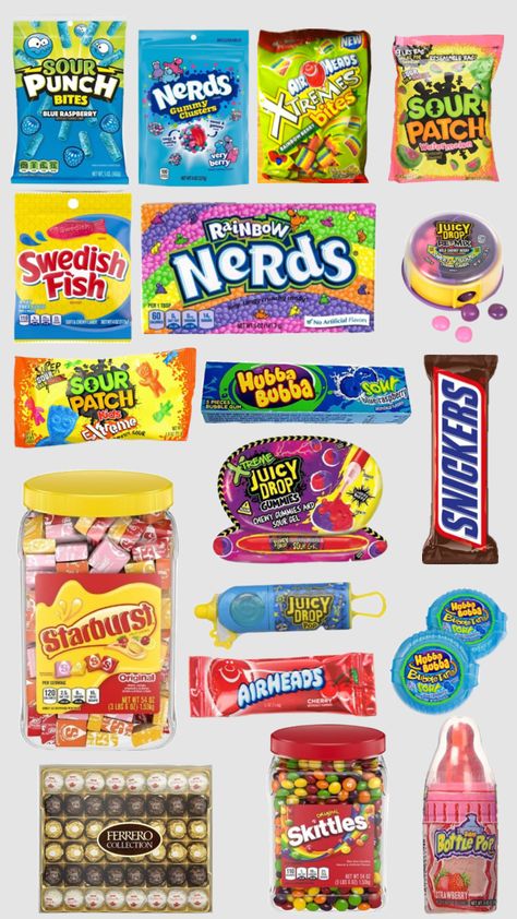 Gaming Snacks, Gummies Candy, Candy Salad, Disney Frozen Toys, Sleepover Snacks, American Snacks, Frozen Toys, Popular Candy, Peppermint Cream