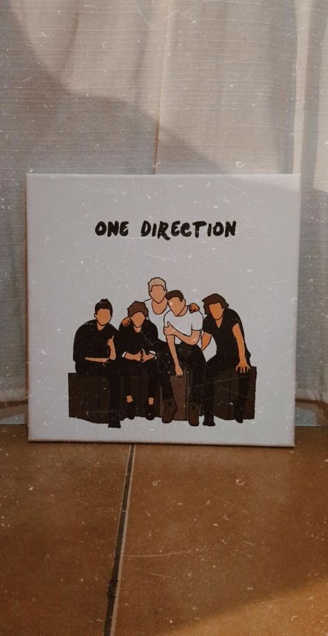 One Direction Painting Ideas On Canvas, One Direction Canvas Painting, One Direction Painting Ideas, One Direction Painting, One Direction Drawings, One Direction Art, Harry Styles Drawing, Embroidered Canvas Art, Canvas Drawing