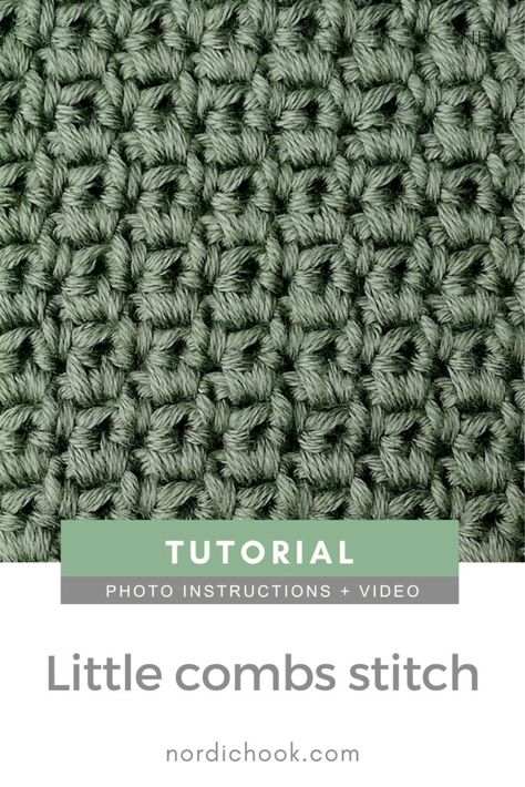 Crochet Stitches Dense, Square Crochet Stitch, Thick Crochet Stitch, Crochet Hooded Scarf Pattern, Crochet Single Crochet, Chunky Yarn Crochet Pattern, Crochet Step By Step, Granny Square Patterns, Easy Granny Square