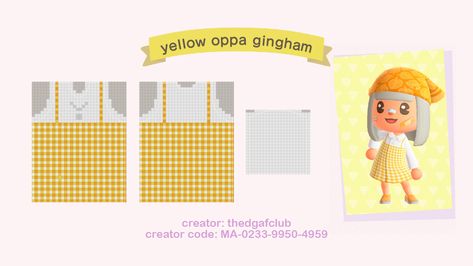 Design Grid, Acnh Clothes, Acnh Design, Acnh Ideas, Design Tutorials, Animal Crossing, Pixel Art, Gingham, Coding