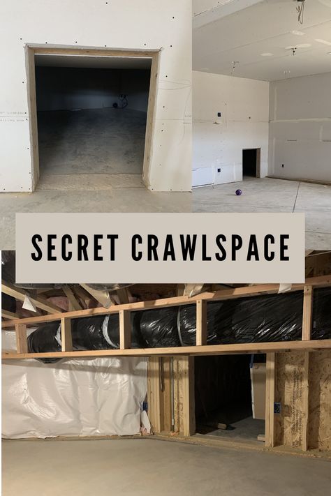 We are turning the crawlspace into a secret playroom. I need all the ideas on how to decorate it and hide the door! Make sure to follow along or subscribe to my blog to see progress! #secretroom #playroom #crawlspace #secretcrawlspace #hiddendoor #secretdoor Crawlspace Door Ideas Interior, Crawlspace Playroom, Secret Playroom, Hidden Playroom, Crawl Space Door, Wooden Accent Wall, Light Colored Furniture, Looking For Houses, Provo Utah