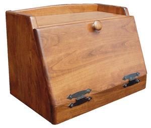 Select Options For Amish Made Plain Bread Box (ID: 46377) Breadbox Ideas, Amish Bread, Wooden Bread Box, Plain Bread, Solid Wood Kitchens, Rustic Bread, Bread Storage, Woodworking Box, Shop Projects