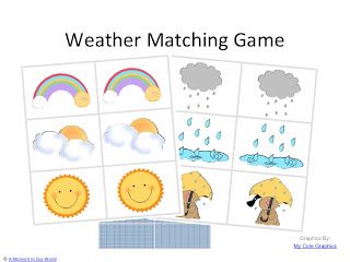 Weather Curriculum, Matching Games For Toddlers, Weather Activities For Kids, Weather Games, Preschool Weather, Weather Cards, Unit Studies Homeschool, Weather Theme, Weather Unit