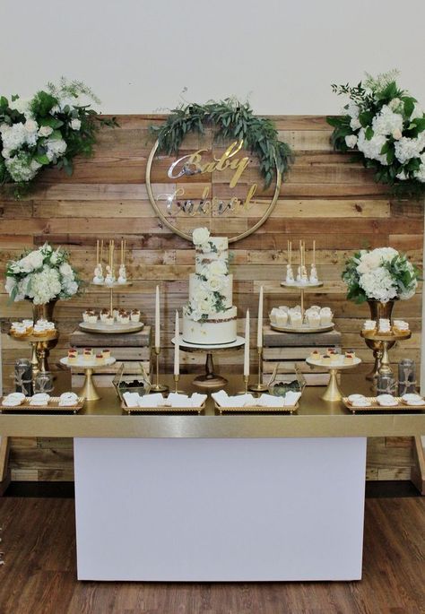 Confirmation Dessert Table Ideas, Eucalyptus Dessert Table, Sage Green Candy Table, Boho Dessert Table Ideas, Rustic Dessert Table Ideas, Rustic Dessert Table Wedding, Sage Green Dessert Table, Dessert Table Layout, Boho Dessert Table