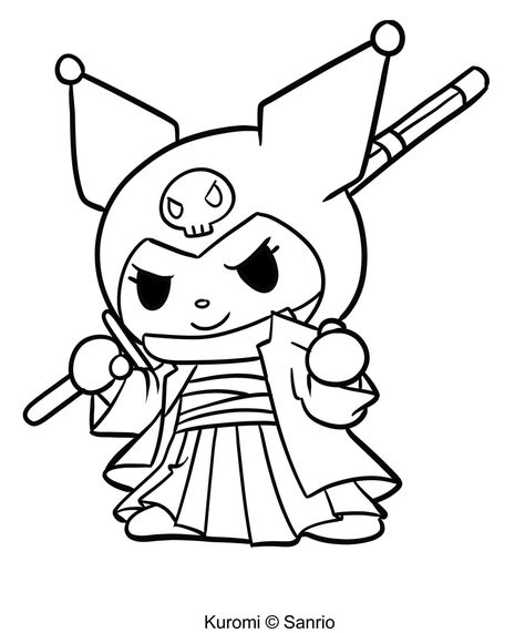 Welcome to the world of Kuromi coloring pages! Have you ever wanted to experience the joy and excitement of creating something unique and special? Well, now you can with these fun and colorful Kuromi ... Hello Kitty Colouring Pages, Love Coloring Pages, Kitty Coloring, Hello Kitty Coloring, Coloring Page Ideas, Cartoon Coloring Pages, Halloween Coloring Pages, Page Ideas, Coloring Pages To Print