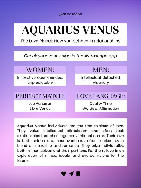 Venus Aquarius, Understanding Astrology, Venus In Aquarius, Venus Signs, Astrology Planets, Air Signs, Aquarius Pisces, Zodiac Posts, Sagittarius Capricorn