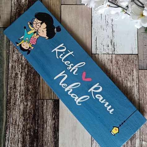 Customised Name Board ! Har ghar kuch kehta hai 🏡 #nameplatesforhome #personalizedgifts #personalizednameplate #nameboards #handpainted #handmade #homedecor #homeessentials #handmadewithlove #keepcreating #homedecorindia #tohfafactory Name Board, Home Decor India, Cake Story, Bff Gifts Diy, Lippan Art, Homemade Home Decor, Diy Bookmarks, Saved Pins, Bff Gifts