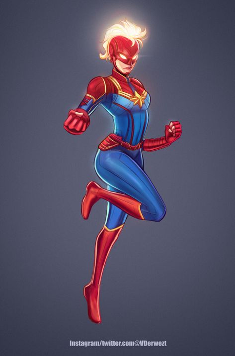 Captain Marvel w/ Helmet #42, Cuddly Veedles on ArtStation at https://www.artstation.com/artwork/qA6Gye Captain Marvel Helmet, Cuddly Veedles, Captain Marvel Drawing, Captain Marvel Art, Captain Marvel Comics, Female Avengers, Superhero Sketches, Love All Of You, Marvel Party