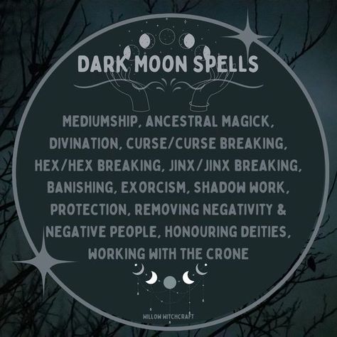 Dark Moon Witchcraft, Witchcraft Pictures, Moon Grimoire, Lunar Witchcraft, Moon Core, Hearth Witch, Witchy Journal, Goddess Magic, Lunar Witch