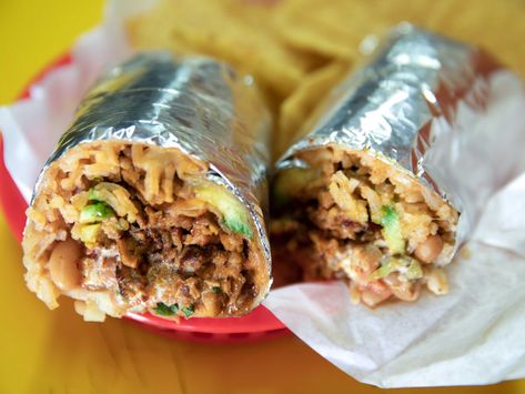 The Best Burritos in San Francisco Mission Style Burrito Recipe, Mission Burrito, Steak Burritos, Best Burritos, Carnitas Burrito, Best Burrito, San Francisco Style, Burritos Recipe, Chicken Burritos