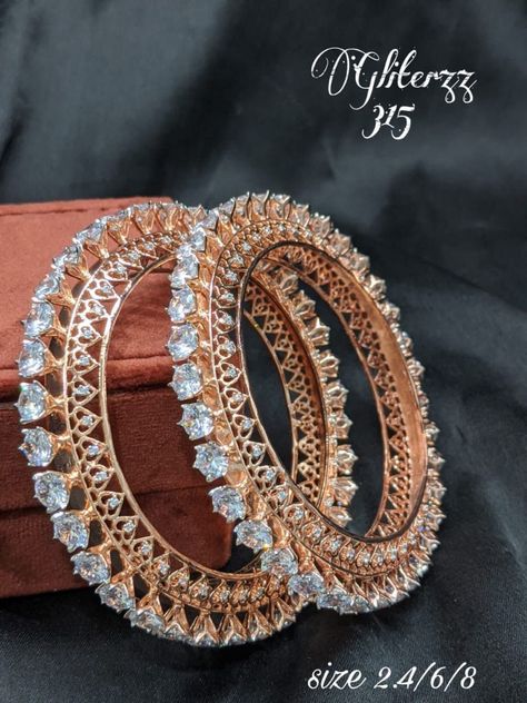 Diamond Bengals Jewellery Designs, Diamond Bracelets Wedding, Bridal Diamond Necklace, Indian Wedding Jewelry Sets, Real Diamond Necklace, Diamond Pendants Designs, Diamond Bangles, Pretty Jewelry Necklaces, Princess Jewelry