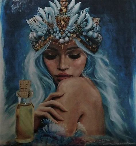 Sea Goddess, Goddess Of The Sea, Anointing Oil, Candle Dressing, Ritual Oil, Oil Candle, Water Nymphs, Ocean Mist, Moon Witch