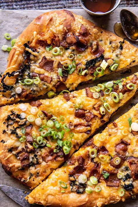 Fall Pizza, Kale Pizza, Butternut Squash Pizza, Pumpkin Pizza, Half Baked Harvest Recipes, Pesto Potatoes, Goat Cheese Pizza, Buffalo Chicken Pizza, Pumpkin Sauce