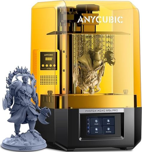 ANYCUBIC Photon Mono M5s Pro Resin 3D Printer, 10.1'' 14K HD Mono LCD, 3X High Speed Printing, Leveling-Free&Intelligent Detection, Large Printing Size of 8.81 x 4.98 x 7.87 Inch: Amazon.com: Industrial & Scientific Resin Printing, 3d Printing News, Floating Platform, Outdoor Adventure Gear, Computer Camera, High Tech Gadgets, Boys Toys, Adventure Gear, Activated Carbon