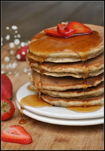 Banana Wheat Germ Pancakes recipe by preventionrd, via Flickr Wheat Germ Pancakes, Wheat Germ Recipes, Healthy Banana Protein Pancakes, Pancakes Whole Wheat, Harvest Grain And Nut Pancakes, Vegan Banana Protein Pancakes, Slow Cooker Apple Butter, Wheat Germ, Flour Alternatives