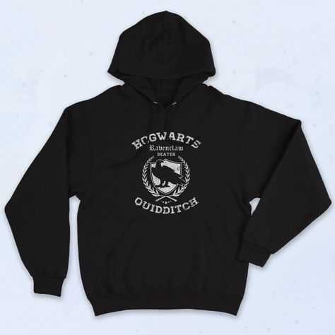 Quidditch Ravenclaw Stylish Hoodie Kakariko Village, Ravenclaw Quidditch, 90s Clothes, Baja Hoodie, College Sweatshirt, Cheap Hoodies, 90s Outfit, Cool Hoodies, Ravenclaw