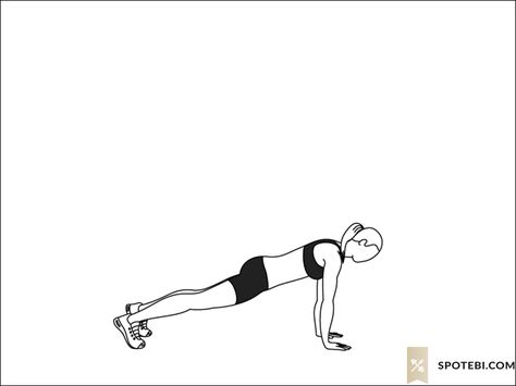 Burpees exercise guide with instructions, demonstration, calories burned and muscles worked. Learn proper form, discover all health benefits and choose a workout. https://www.spotebi.com/exercise-guide/burpees/ Burpees Exercise, Burpee Workout, Core Workout Routine, Monday Workout, Core Strengthening Exercises, Yoga Supplies, Pilates Video, Health And Fitness Apps, Basic Workout