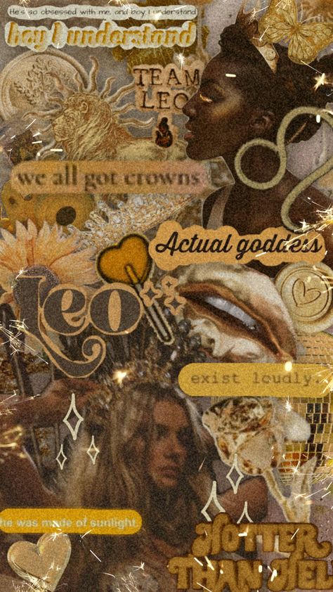 #leo #leozodiac #leovibes #gold #goldaesthetic #leoaesthetic #aesthetic #zodiac #comp #zodiacsign #astrology #astrologysignn Zodiac Leo Art, Leo Aesthetic, Leo Art, August Leo, Aesthetic Zodiac, Zodiac Aesthetic, Disney Movie Posters, Team Leo, Leo Rising