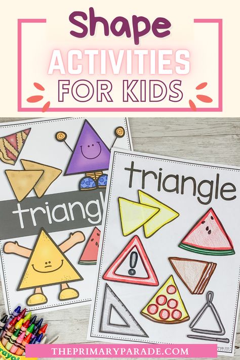 My Shape Book, Shape Printables, Shape Sorting Activities, 2d Shapes Activities, Shapes For Toddlers, Shape Activities, Learn Shapes, Shape Activities Preschool, Shape Coloring Pages