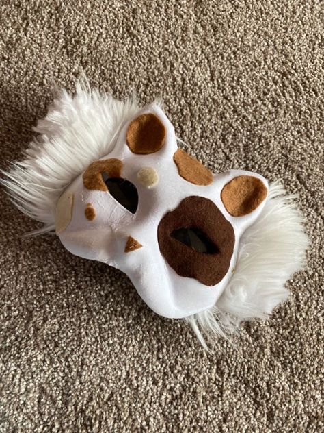 Therian Fox Mask Ideas, Therian Cat Mask Ideas, Therian Mask Ideas Cat, Therian Fox Mask, Felt Animal Masks Diy, Therians Mask, Cat Mask Ideas, Animal Masks Diy, Therian Cat Mask