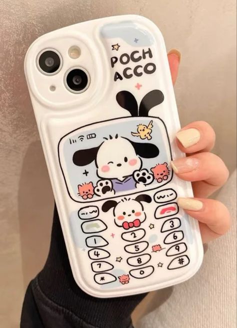 Kawaii Sanrio Pochacco Air Cushion Phone Case For iPhone 13 12 11 Pro Max Mini XR Sanrio Pochacco, Kitty Drawing, Kawaii Sanrio, Animal Phone Cases, Hello Kitty Drawing, My Face When, Wallpaper Stickers, Case For Iphone 13, Hello Kitty Items