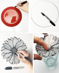 shrink plastic ring bowls | alisaburke | Bloglovin’ - could do with patterns or watercolour effect or printed Shrink Plastic Ring, Shrinky Dink Art, Ring Bowls, Plastic Fou, Diy Shrink Plastic, Shrinky Dink Crafts, Shrinky Dink Jewelry, Shrink Plastic Jewelry, Shrink Paper