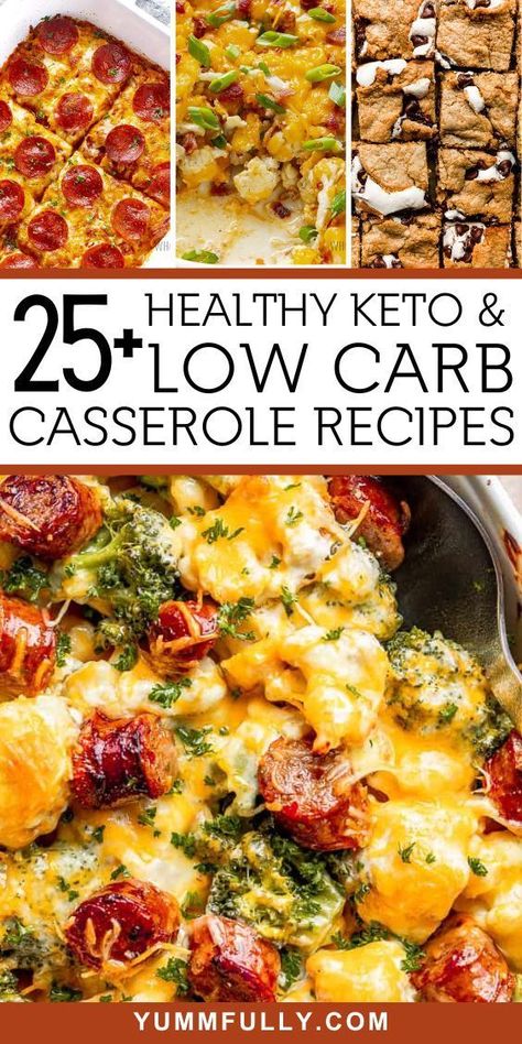 Embrace a healthy lifestyle with these Healthy Keto & Low Carb Casserole Recipes, where delicious and nutritious ingredients come together to create amazing meals. From cheesy cauliflower bake to zucchini lasagna, these recipes make sticking to a keto or low-carb diet a breeze, proving that health-conscious meals can be both satisfying and great tasting! Easy Dinner Recipes Low Car, Lowcarb Meals Dinners, Low Carb Family Dinners, Low Carb Cheap Meals, Zero Carb Meals, Low Carb Casserole Recipes, Keto Diet Recipes For Beginners, Low Carb Casserole, Keto Casserole Recipes